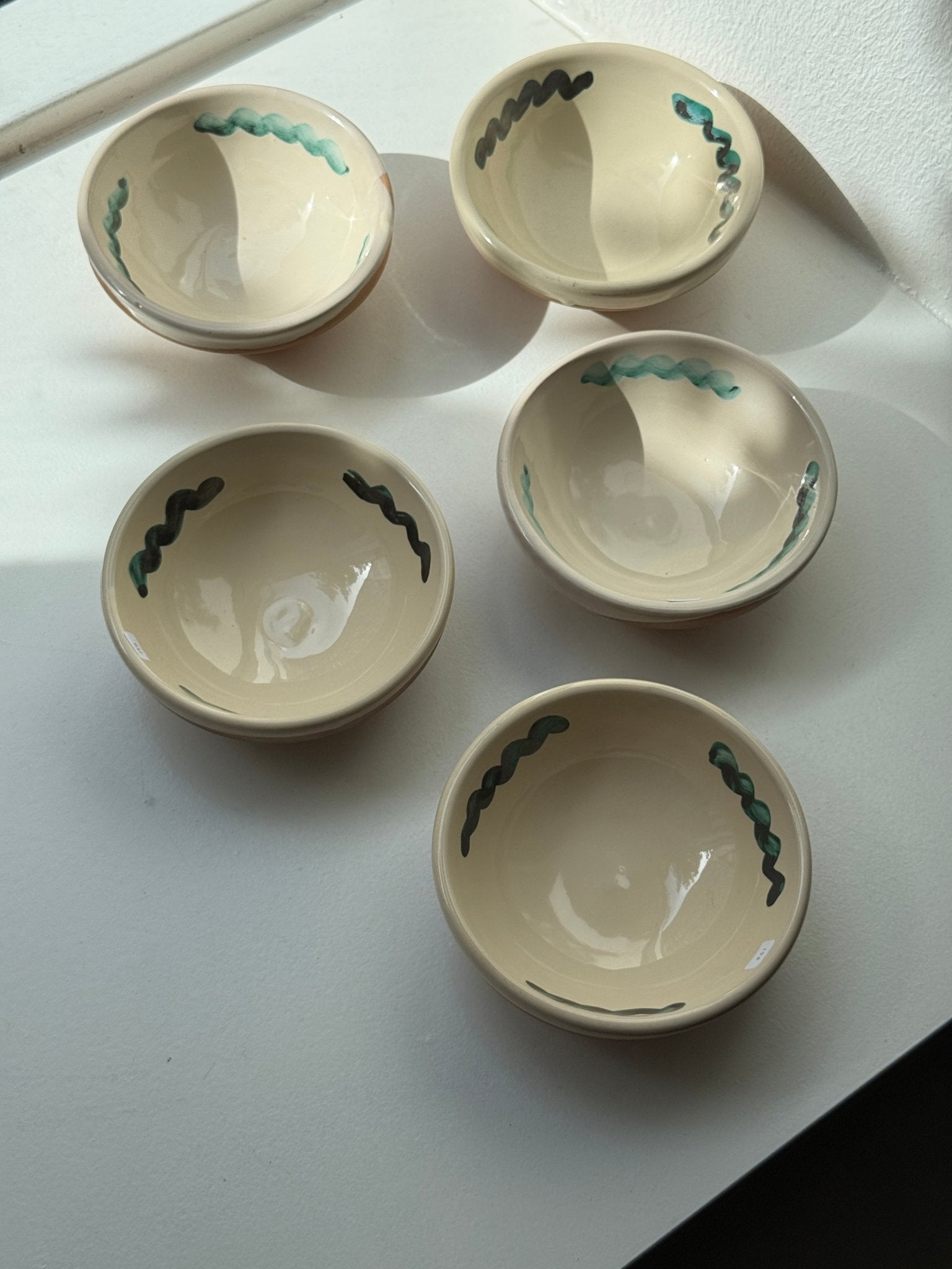 Ceramic serving bowls (5 pcs) - NEROLI