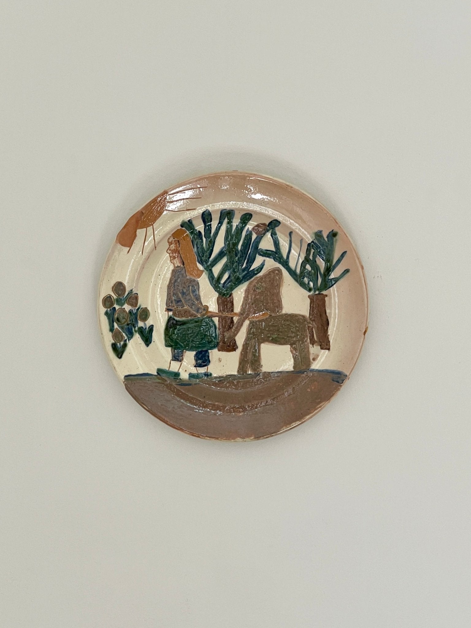 Ceramic wall plate - NEROLI