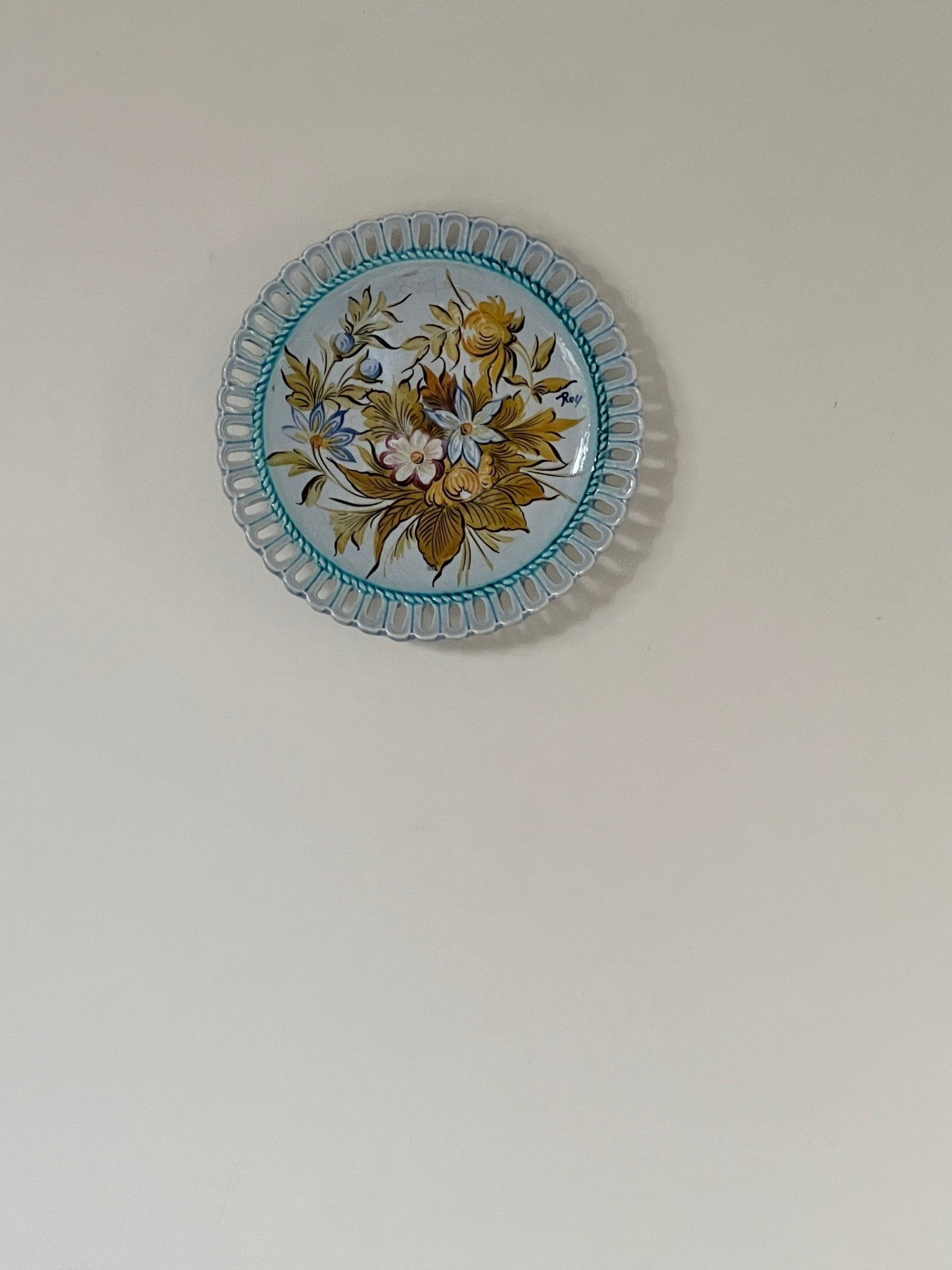 Ceramic wall plate - NEROLI