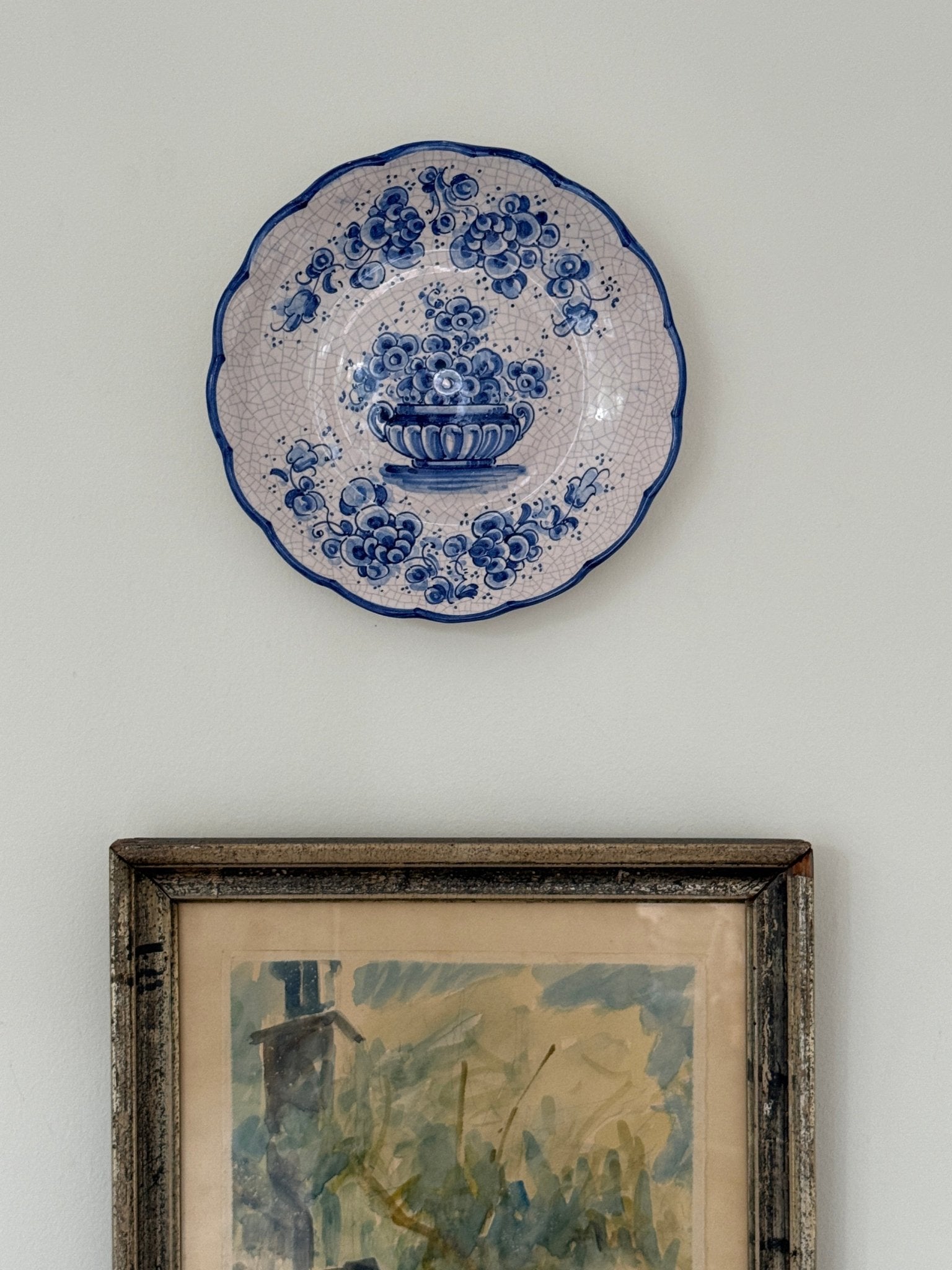 Ceramic wall plate - NEROLI