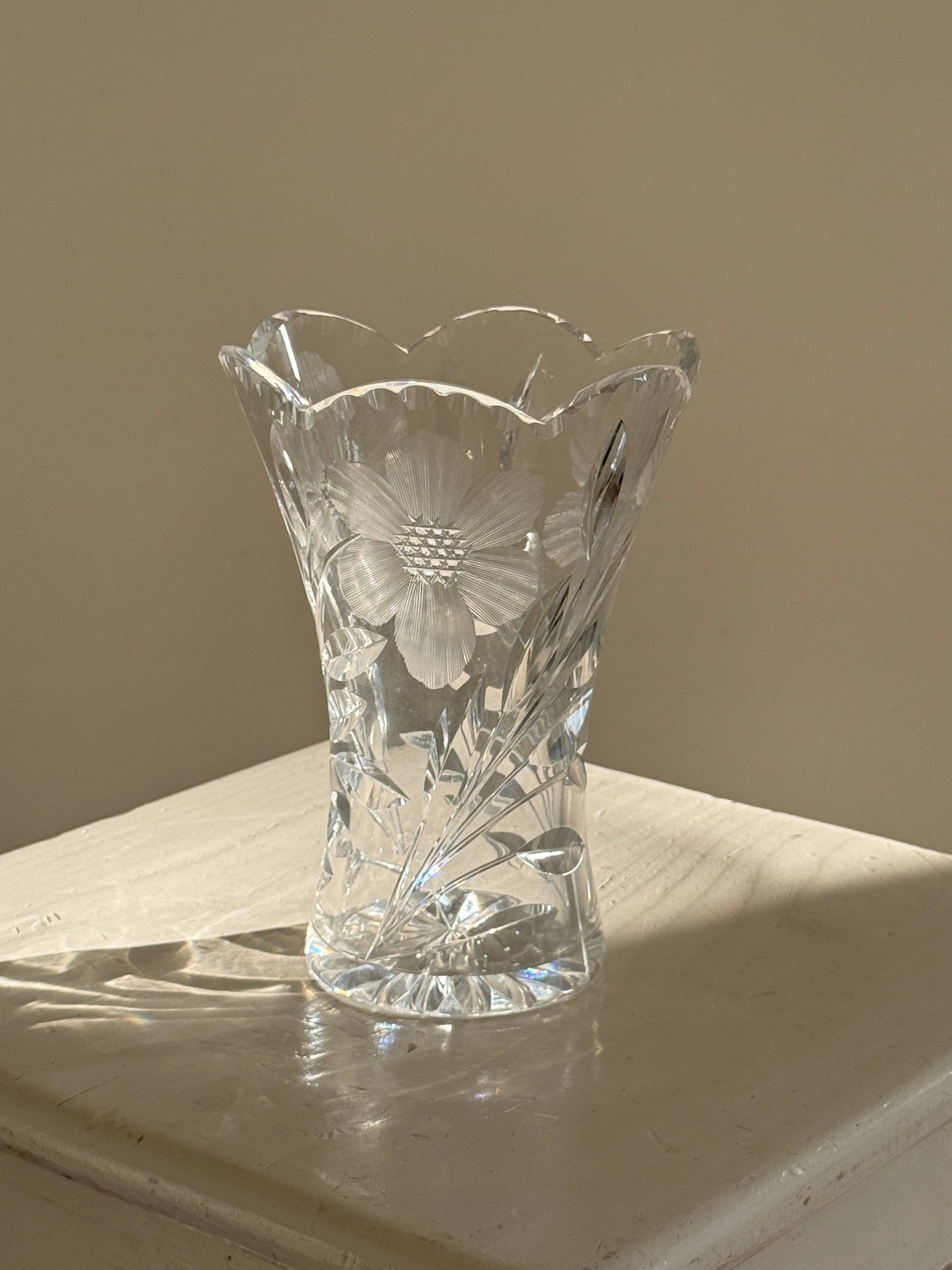 Crystal vase - NEROLI