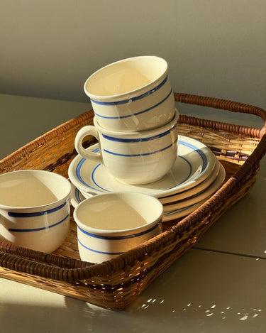 Cups and saucers (4 sets) - NEROLI