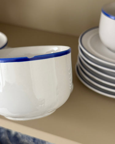 Cups and saucers (4 sets) - NEROLI