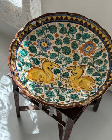Deruta ceramic platter - NEROLI