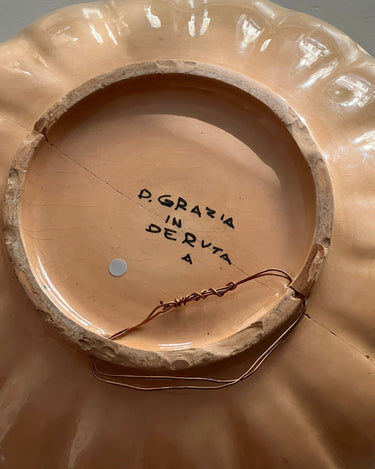 Deruta ceramic platter - NEROLI