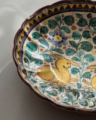Deruta ceramic platter - NEROLI