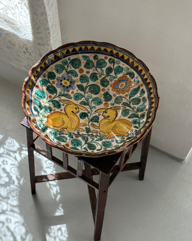 Deruta ceramic platter - NEROLI