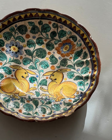 Deruta ceramic platter - NEROLI