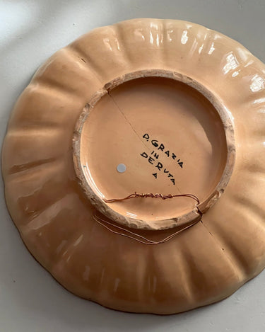 Deruta ceramic platter - NEROLI