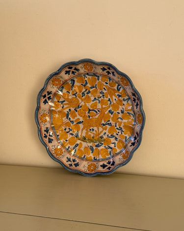 Deruta wall platter - NEROLI