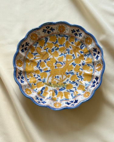 Deruta wall platter - NEROLI