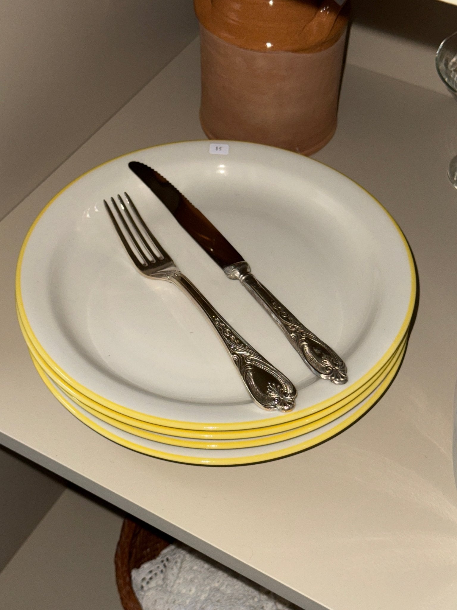 Dinner plates (4 pcs) - NEROLI