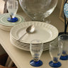 Dinner plates with relief (6 pcs) - NEROLI