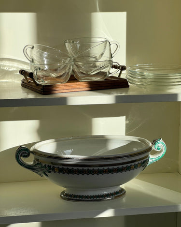 Duralex cups and saucers - NEROLI
