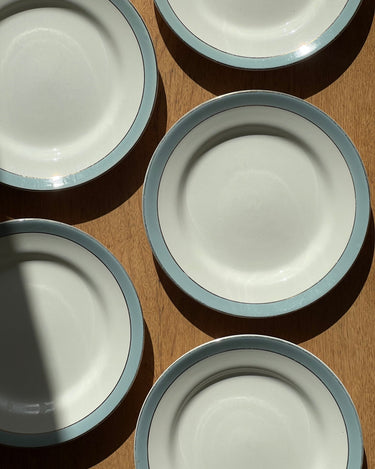 Dusty blue dinner plates - NEROLI