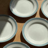 Dusty blue dinner plates - NEROLI