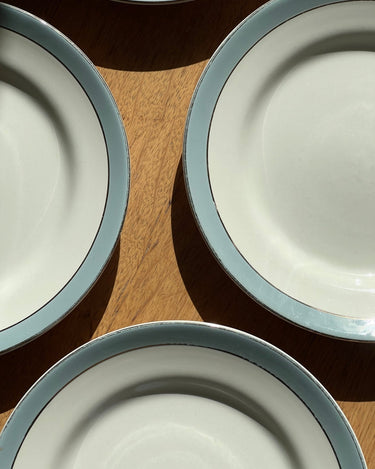 Dusty blue dinner plates - NEROLI