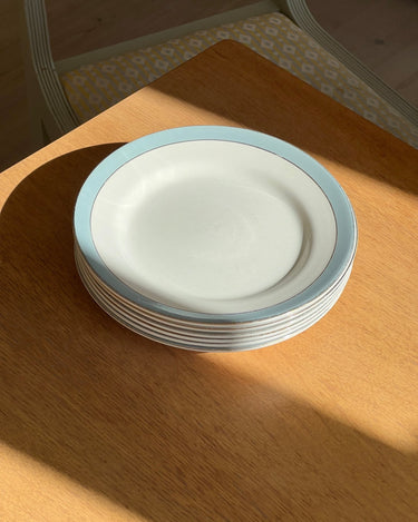 Dusty blue dinner plates - NEROLI