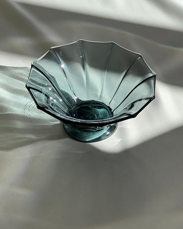 Emerald black glass bowl - NEROLI