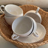 English cups and saucers (5 sets) - NEROLI