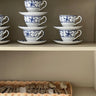 English cups and saucers (7 sets) - NEROLI