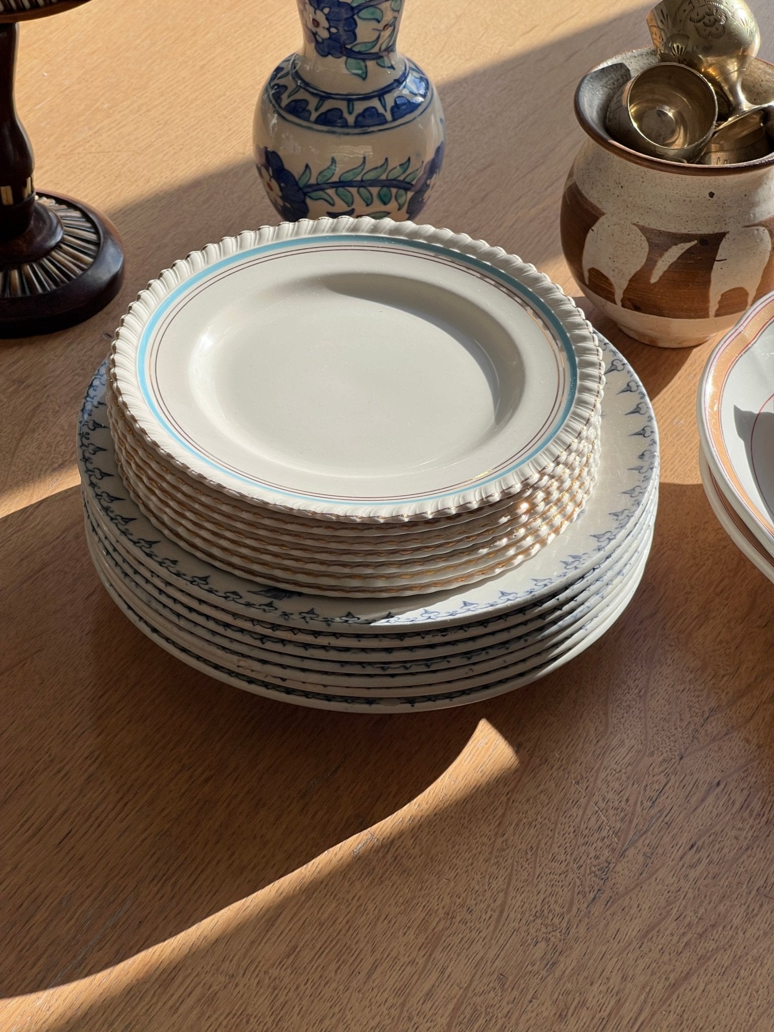 English side plates (7 pcs) - NEROLI