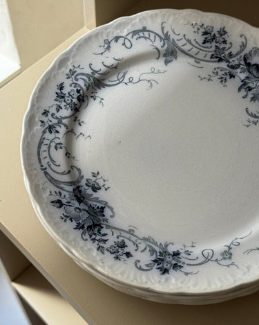 Fausta dinner plates (11 pcs) - NEROLI