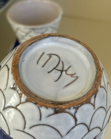 Floral ceramic vase - NEROLI