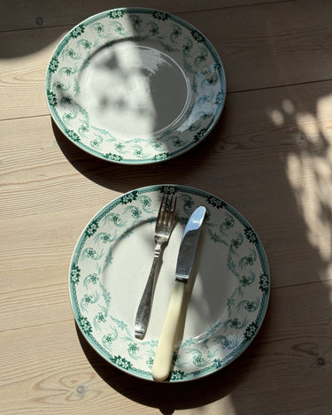 Floral dinner plates (2 pcs) - NEROLI