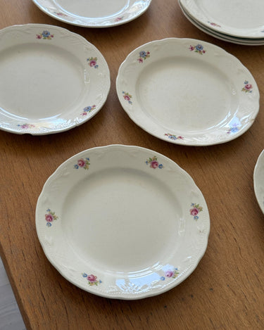 Floral dinner plates (8 pcs) - NEROLI