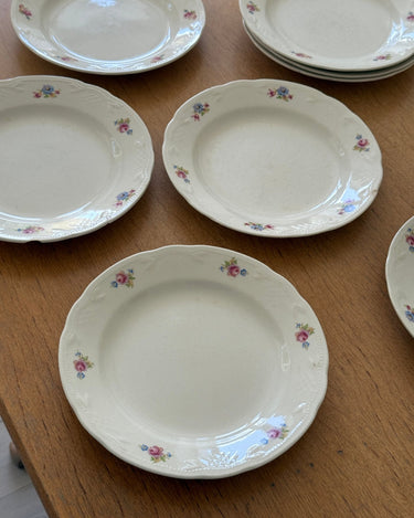 Floral dinner plates (8 pcs) - NEROLI