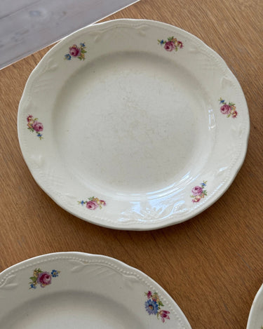 Floral dinner plates (8 pcs) - NEROLI