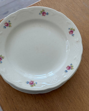 Floral dinner plates (8 pcs) - NEROLI