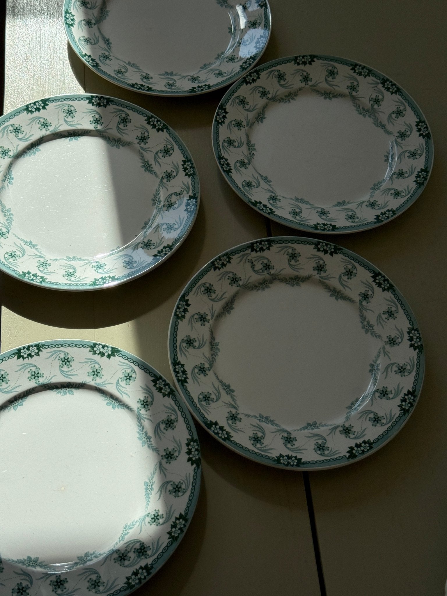 Floral lunch plates (6 pcs) - NEROLI