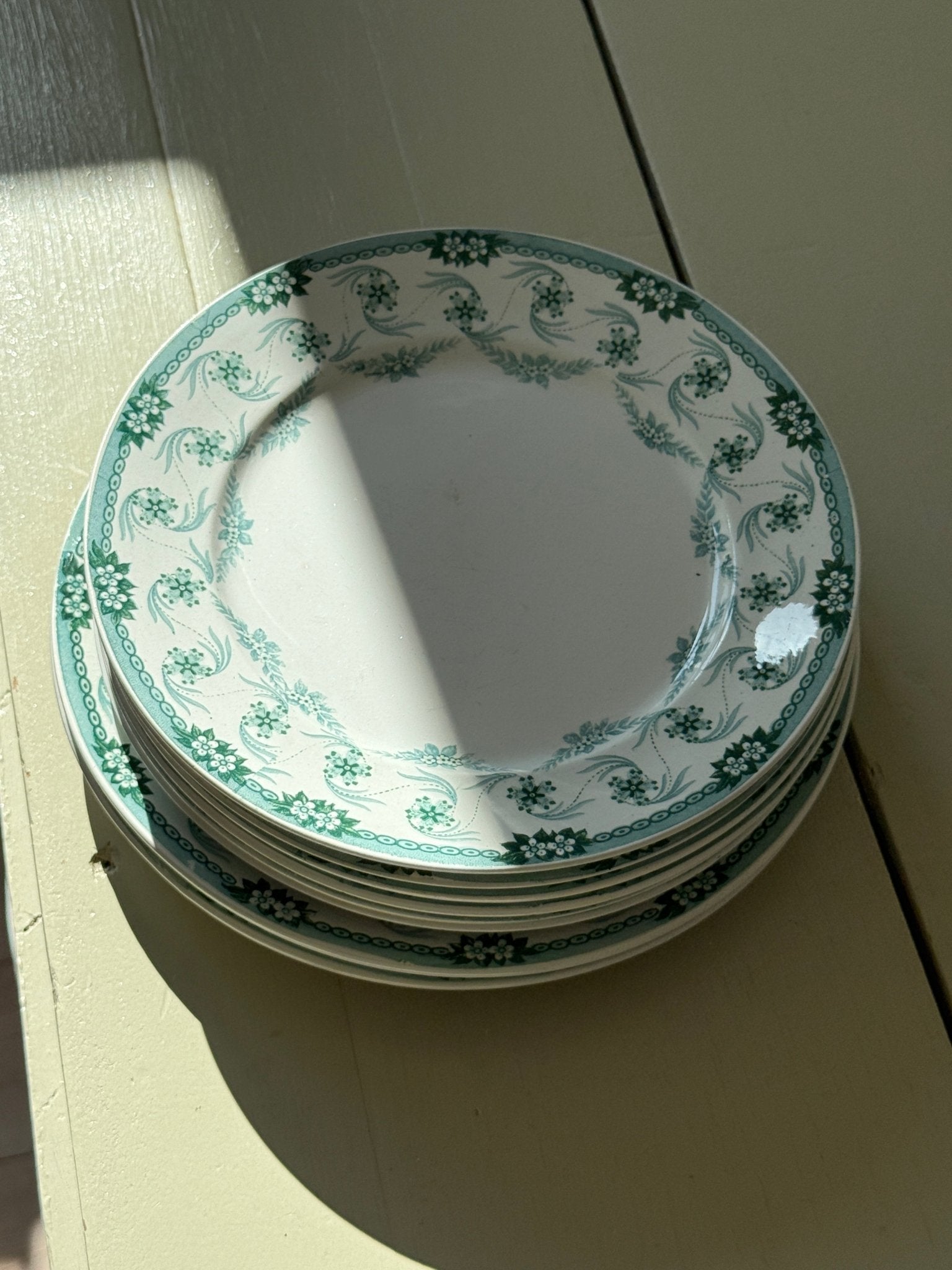Floral lunch plates (6 pcs) - NEROLI