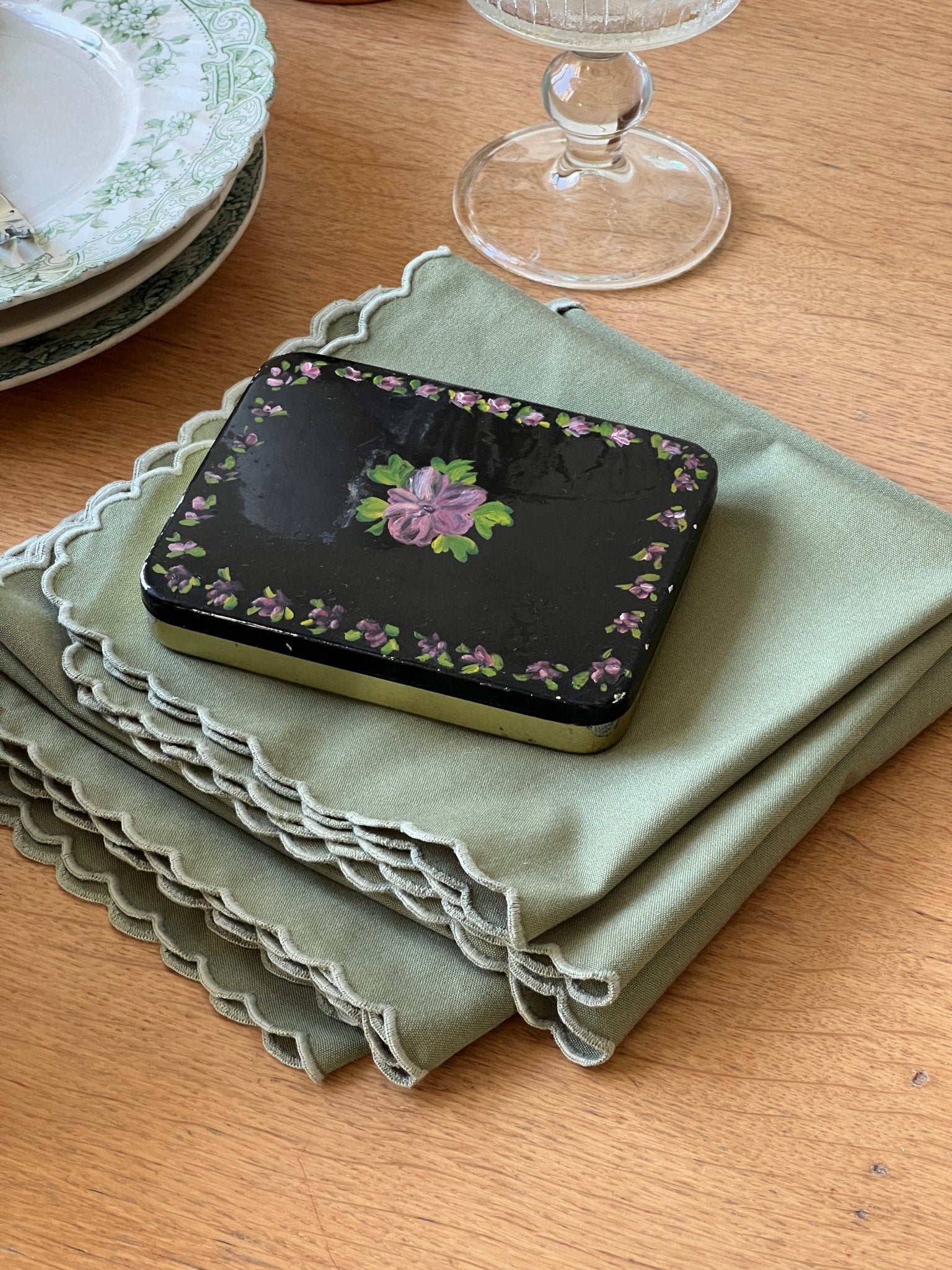 Floral tin box - NEROLI