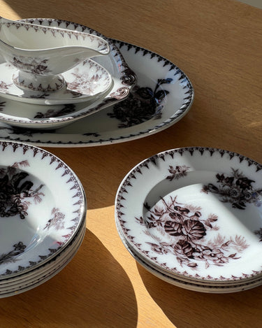 Flore dinner plates (6 pcs) - NEROLI