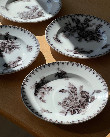 Flore dinner plates (6 pcs) - NEROLI