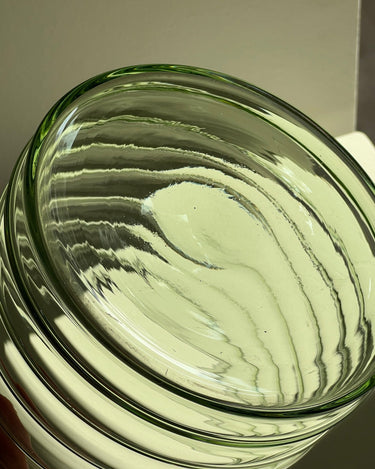 Fluted glass vase - NEROLI