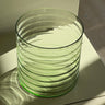 Fluted glass vase - NEROLI