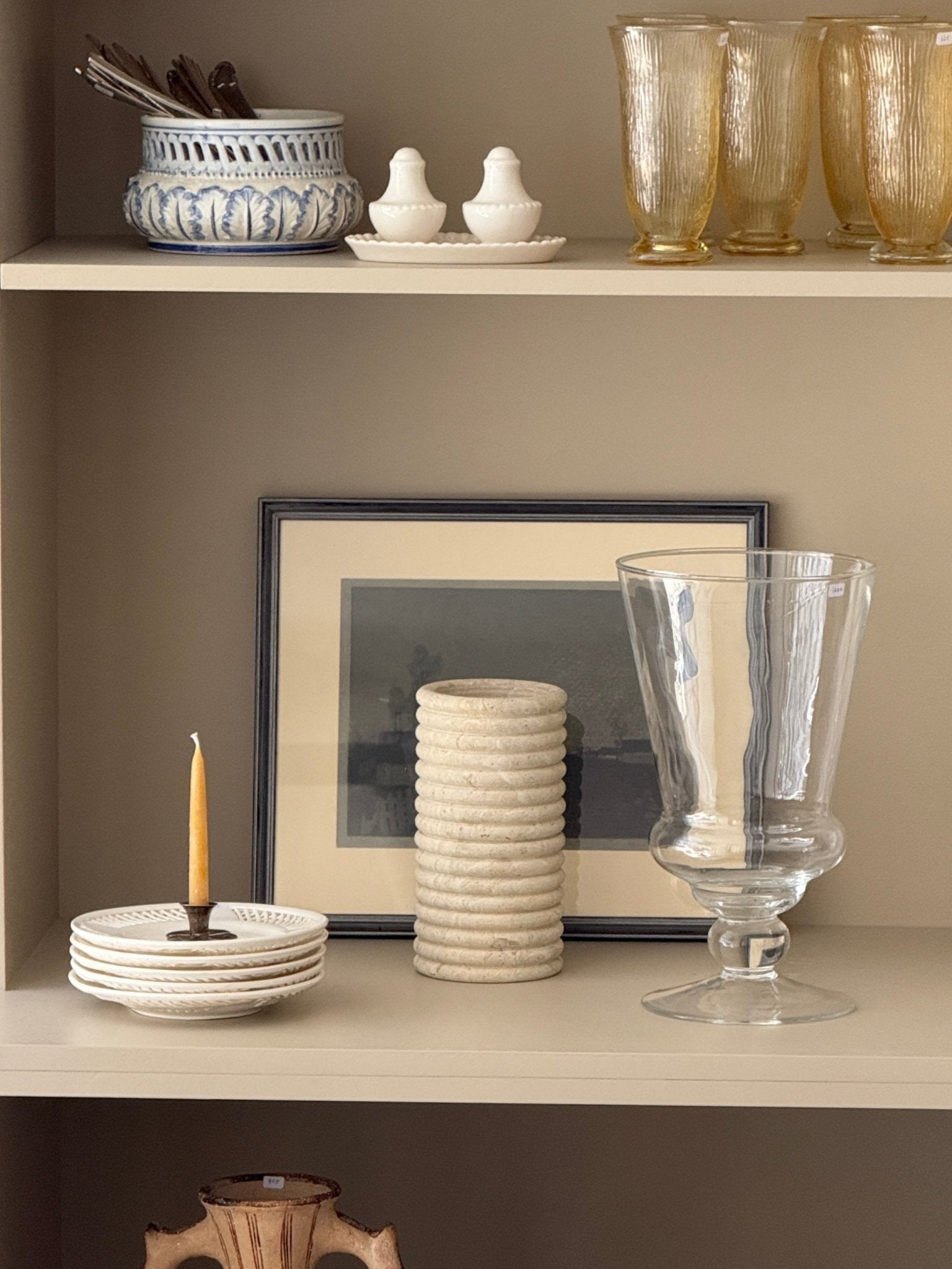 Fluted vase - NEROLI