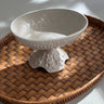 Footed ceramic bowl - NEROLI