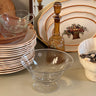 Footed glas bowl - NEROLI