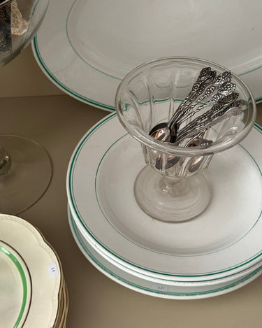 Footed glass bowl - NEROLI