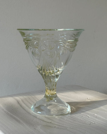 Footed glass bowl - NEROLI