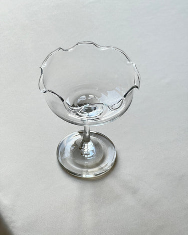 Footed glass bowl - NEROLI
