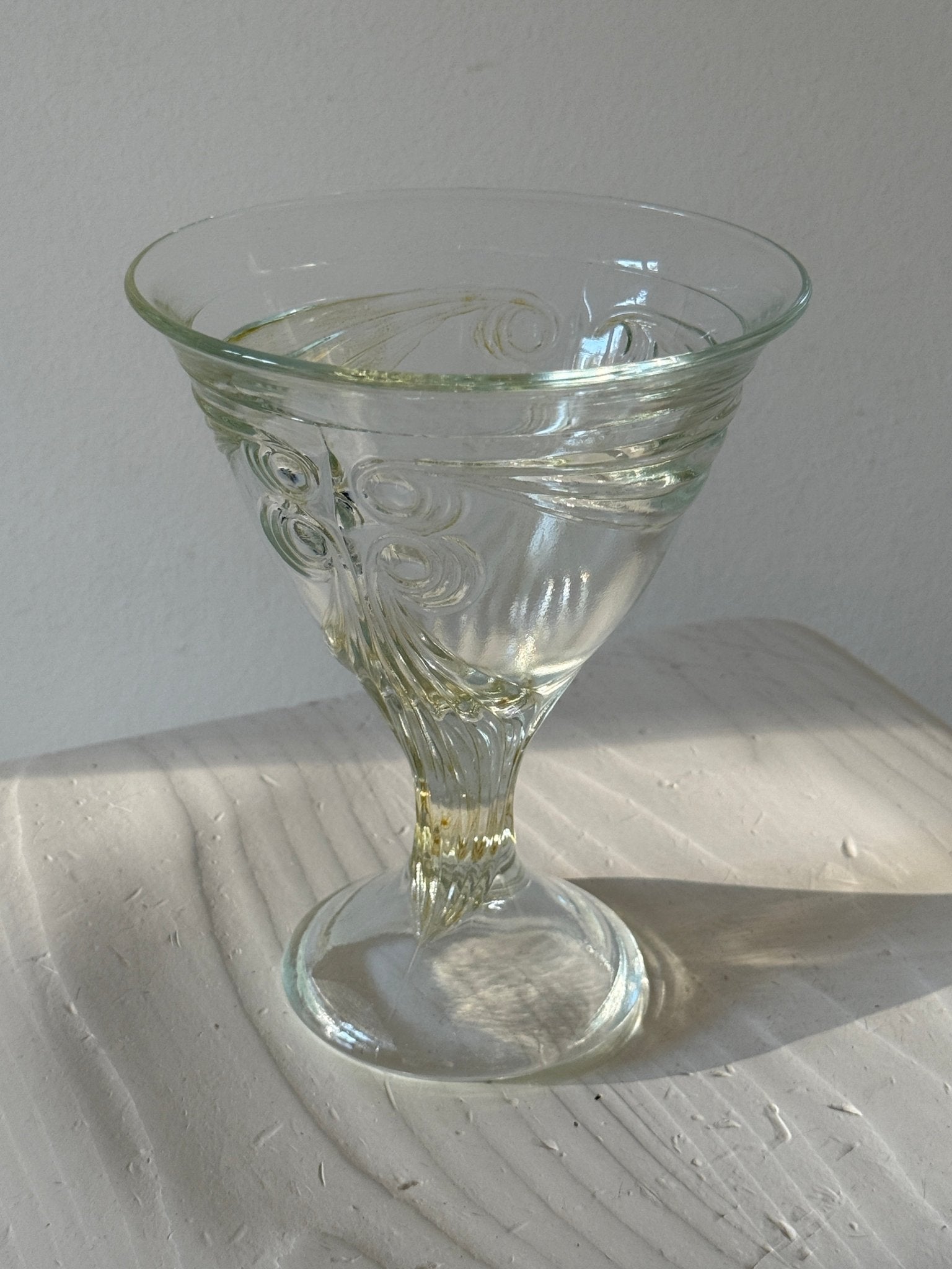 Footed glass bowl - NEROLI
