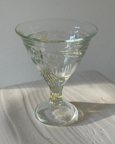 Footed glass bowl - NEROLI