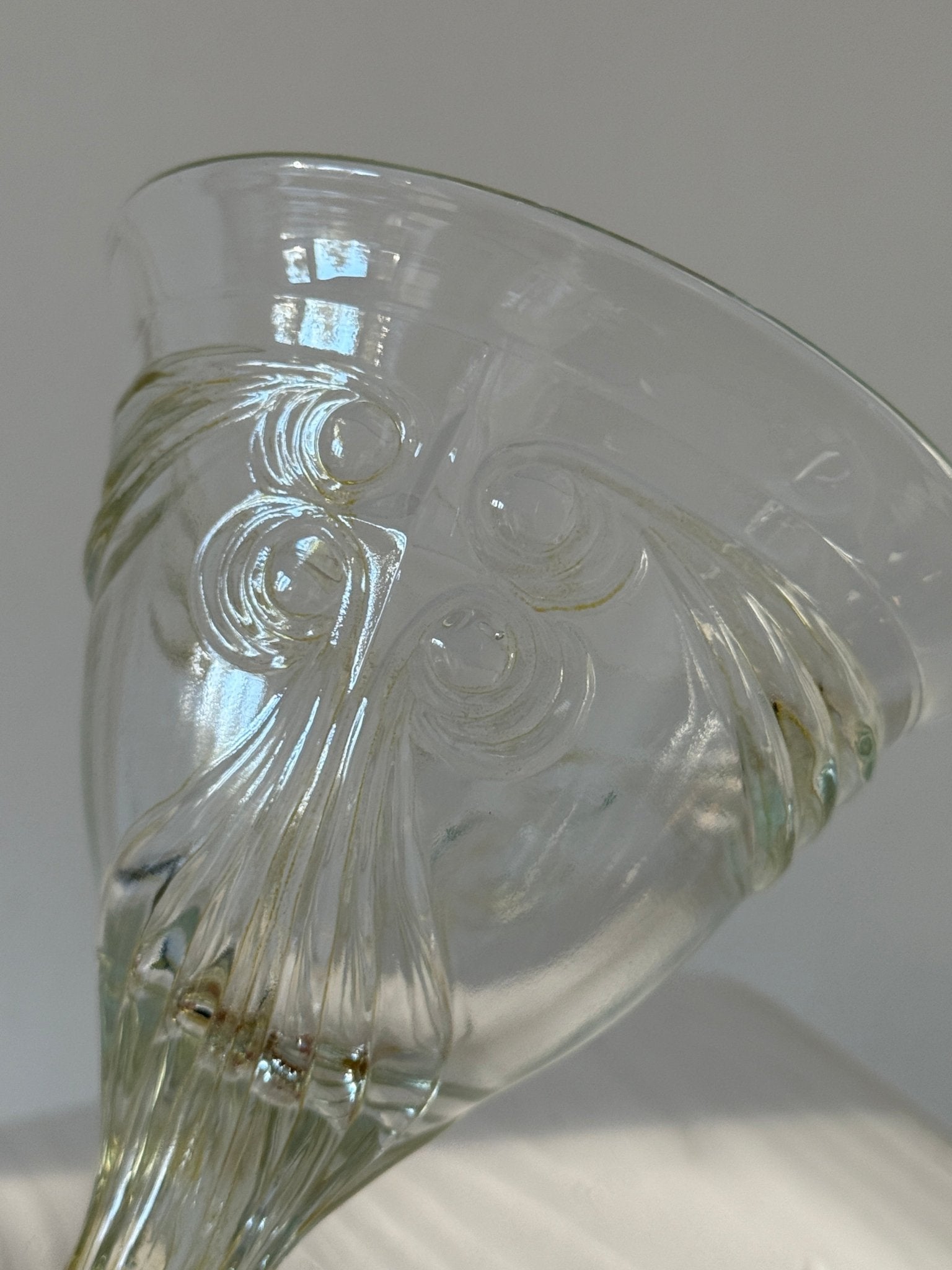 Footed glass bowl - NEROLI