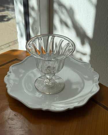 Footed glass bowl - NEROLI